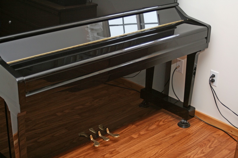 Piano before installation
